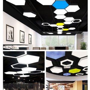 Lámpara Colgante Moderna LED, Lámparas Colgantes para Decoración del Hogar, Carcasa de Hierro, Lámpara de Araña Suspendida, Luz Lineal LED para Gimnasio - Product Image 5