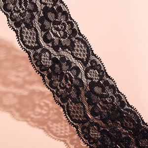 100% Cotton <b>Elastic</b> <b>Lace</b> Trim Fabric Beads for Clothing Black Skirt Edge Garment Accessories for Shortened Lengthened Hem Shoes - Product Image 6