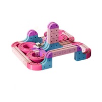 Jouet de construction de train à lévitation magnétique DIY, bloc de chargement USB, 177 pièces, rose, unisexe, NOUVEAU, le plus vendu