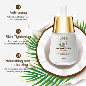Suero <span class=keywords><strong>de</strong></span> leche <span class=keywords><strong>de</strong></span> coco para piel <span class=keywords><strong>de</strong></span> cara Natural con logotipo personalizado, suero blanqueador brillante <span class=keywords><strong>de</strong></span> aceite <span class=keywords><strong>de</strong></span> coco para eliminar manchas oscuras antienvejecimiento - Product Image 4