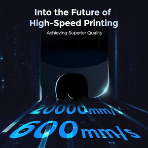Imprimante 3D CoreXY entièrement métallique FDM, auto-nivelante, vitesse maximale de 600 mm/<span class=keywords><strong>s</strong></span>, buse <span class=keywords><strong>d</strong></span>étachable 3S, extrudeur direct 280°C, PLA, 220x220x220mm - Product Image 3