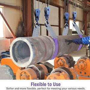 Güvenlik faktörü 7-1 kaldırma dokuma sapanlar endüstriyel mağaza kullanımı için Polyester kaldırma kayışı, vinç, ağaç kütükleri, ağır yük - Product Image 6