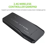 Vente en gros 4K HD TV Dongle de jeu vidéo Double manette sans fil 2.4G Console de jeu 3D avec émulateurs Ps1 Connexion filaire