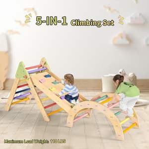 <span class=keywords><strong>Cabane</strong></span> d'escalade en bois Montessori avec toboggan pour tout-petits Triangle jouet <span class=keywords><strong>cabane</strong></span> pour intérieur extérieur jardin <span class=keywords><strong>aire</strong></span> <span class=keywords><strong>de</strong></span> <span class=keywords><strong>jeux</strong></span> cadeau - Product Image 5