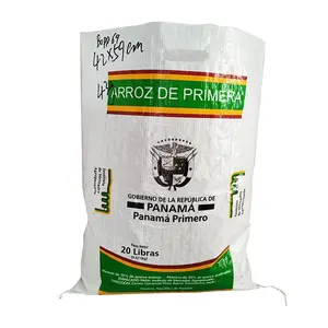 Bolsas laminadas custom bopp costales de polipropileno saco de arroz 25kg