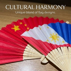 Abanico Plegable de Bambú con Diseño de Bandera Nacional Personalizada, Abanico de Mano con Forma de Libélula, Arte Folclórico, Regalo Empresarial, Venta al Por Mayor - Product Image 3
