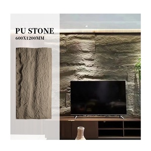 1200*600mm Pu <span class=keywords><strong>fausse</strong></span> <span class=keywords><strong>pierre</strong></span> montagne flux vague <span class=keywords><strong>pierre</strong></span> de roche 3d Pared décoration panneaux muraux en polyuréthane - Product Image 3