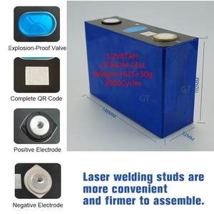 Güneş enerjisi sistemi için 2024 87ah prizmatik lityum pil hücresi ucuz fiyat Tafel Nmc Ncm pil 3,2v 87ah - Product Image 4