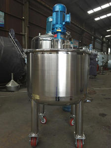 100L～1000L 食品グレード ステンレス鋼304製 シングルレイヤー フリップトップ式 撹拌槽（攪拌機付き） - Product Image 6