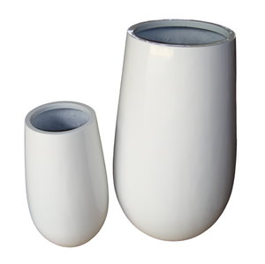 กระถางต้นไม้ไฟเบอร์กลาสทรงสูง สำหรับตกแต่งสวนในร่มและกลางแจ้ง ดีไซน์ทันสมัย น้ำหนักเบา ทนทาน พร้อมจัดส่ง MOQ ต่ำ - Product Image 3