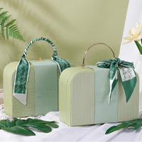 Boîte d'emballage de boîte de rangement pour album de mariage avec fermeture à ruban au design de luxe