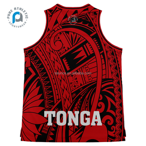 Uniforme de Baloncesto de Malla Personalizado al por Mayor de Tonga, 100% Poliéster Sublimado, para Juego - Product Image 5