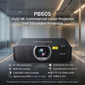 <span class=keywords><strong>Projecteur</strong></span> laser 4K PB60S Vivid <span class=keywords><strong>pour</strong></span> cinéma maison, simulateur de golf, exposition et projection extérieure - Product Image 1