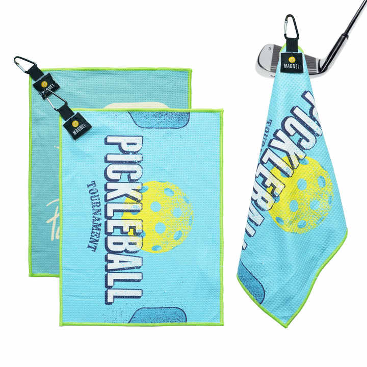 Low MOQ High Quality Waffle Golf Towel Custom Printed Golf Towel With Strong