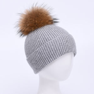 Chapeau en laine pour enfant, adorable <span class=keywords><strong>bonnet</strong></span> avec rabat d'oreille, couvre-chef pour bébé, peluche mignonne et chaude, automne-hiver - Product Image 4