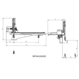 BRTNG11WSS3P/F Borunte 3 Axis Servo Manipulator Injection Molding Automatic <b>Robots</b> Mold Bucket Labeling IML Plastic <b>Machine</b> - Product Image 3