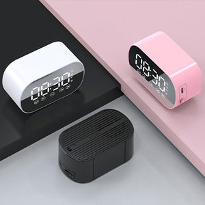 Lecteur de <span class=keywords><strong>musique</strong></span> bon marché Super Mini Miroir LED Haut-parleur Bluetooth avec affichage numérique Carte TF Bureau Table Réveil Haut-parleur - Product Image 6