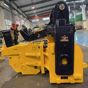Ligong marka 15-45 ekskavatör kullanılan hidrolik Vibro çekiç, 6-8m sac kazık için levha kazık sürücü - Product Image 4