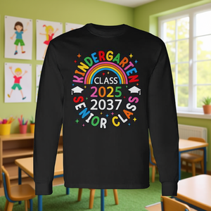 Camiseta de manga larga para clase de jardín de infantes de 2025, clase de graduación de 2037 - Product Image 3