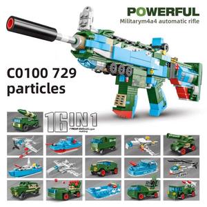 Woma 8-in-1 Sniper Rifle Series ABS Plastic 40-Piece EN71 Certified Customized Color Educational <b>Building</b> <b>Blocks</b> Small Particles - Product Image 4