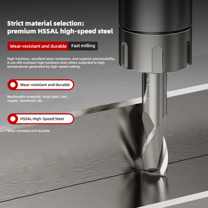 ดอกกัดปลายตรง HSS HSSE เหล็กความเร็วสูง 2 คม สำหรับงานกัดร่องกุญแจ - Product Image 3