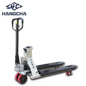 Hangcha 700mm larghezza forcella pompa idraulica transpallet 2500kg manuale <span class=keywords><strong>Pallet</strong></span> <span class=keywords><strong>Jack</strong></span> con bilancia carrelli elevatori elettronici - Product Image 1