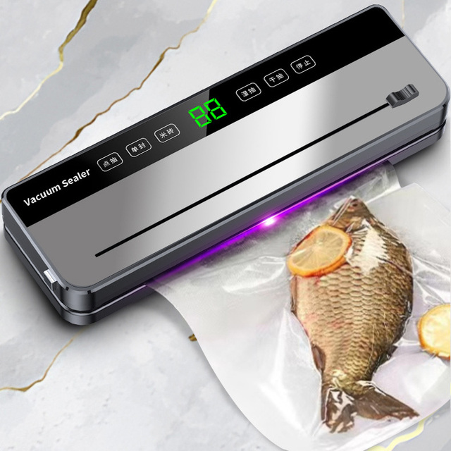 Handheld Usb Rechargeable Mini Clip Bag Sealing Machine Food Plastic Bag Sealer Heat Seal with Cutter Portable Vacuum Sealer