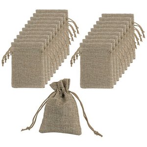 7x9cm 8x10cm 9x12cm Jute <b>Sack</b> Gunny Pouch Jute Drawstring Bag Hemp <b>Sack</b> - Product Image 3