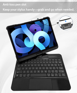 Retroiluminado 360 giratorio <span class=keywords><strong>Magic</strong></span> Touchpad <span class=keywords><strong>Magic</strong></span> Wireless <span class=keywords><strong>Keyboard</strong></span> funda protectora para <span class=keywords><strong>Ipad</strong></span> 12,9 pulgadas - Product Image 3