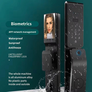 Glomarket Tuya Wifi Smart legno <span class=keywords><strong>serratura</strong></span> <span class=keywords><strong>porta</strong></span> Video digitale riconoscimento del volto in tempo reale Intercom Smart Lock - Product Image 3