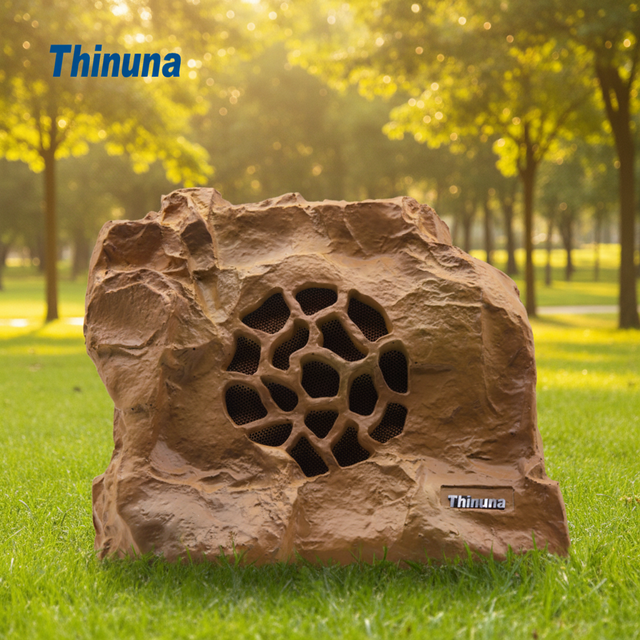 Thinuna LS-501 30W IP55 Waterproof Outdoor Rock Speaker 6.5" Coaxial Lawn Speaker for Garden Patio Commercial Landscape