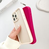 Capa De Silicone Para pour iPhone TPU couleur unie coque de téléphone mignon pour iPhone souple TPU cadre étui pour iPhone 14 Pro 15 16 Silicone