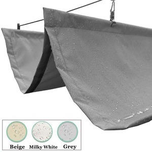 Auvent rétractable de jardin en toile ondulée imperméable, pare-soleil extérieur, écran de protection solaire, tonnelle, auvent pare-soleil, bâche de protection solaire - Product Image 1