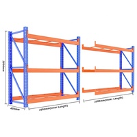 3 capas 800kg Industrial Medium Duty Warehouse Rack Unidades de almacenamiento Metal Warehouse Storage Equipment