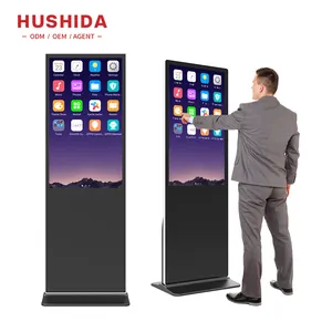 43 "50" 55 "Hd Smart Commerciële Lcd Touch Screen Digital Signage Kiosk Reclame Display Met Video Digitale reclame Speler