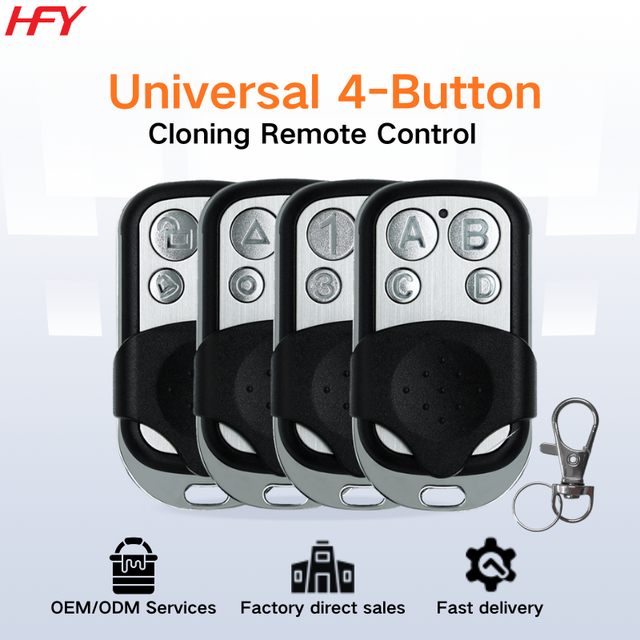 Universal Remote Control Wireless Key Fob Multi-Brand Remote Duplicator for Garage Door and Rolling Shutter