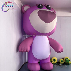 Giant Cartoon <strong>Inflatable</strong> Strawberry <strong>Bear</strong> and LED Light Outdoor 13 Foot High <strong>Inflatable</strong> <strong>Bear</strong> Toy Decoration for Sale - Product Image 4