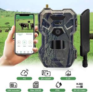 Fotocamera da Caccia e Sicurezza Domestica 4G HD 2K 30MP per Esterni con Visione Notturna, Controllo APP e Trasmissione Live - Product Image 4