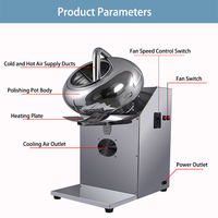 Machine de traitement alimentaire, mini tambour, petite machine à enrober les bonbons, les noix, les dattes, les amandes, le sucre, les graines, les cacahuètes enrobées de chocolat