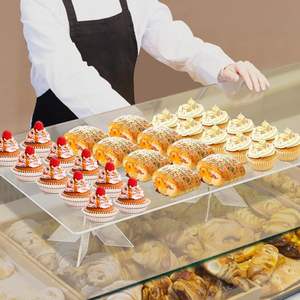 حامل عرض طعام أكريليك مخصص شفاف للبوفيهات والمطاعم والحفلات وطاولات الحلويات وصينية الوجبات الخفيفة وحامل الكيك - Product Image 4