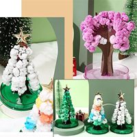 Arbre de fleurs de cerisier magique, papier d'arbre magique en croissance Sakura Crystal