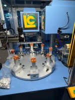2 Color Semi-Automatic New Pad Printer Servo Motor Drive High Speed Rotary Table for Printing on Plastic Toy and Keycap