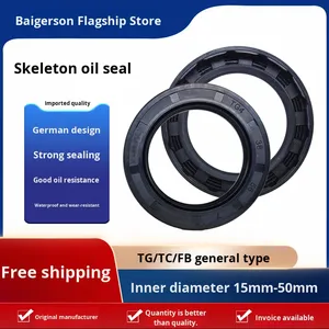 TG/TC/FB <span class=keywords><strong>NBR</strong></span> 스켈레톤 니트릴 고무 프레임워크 오일 씰 내경 15-50mm 오일 저항성 내마모성 립 타입 - Product Image 4