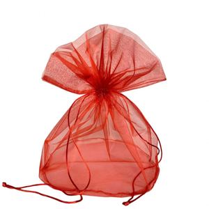 Sac cadeau pour bijoux, emballage élégant en organza, matériaux en gaze - Product Image 5