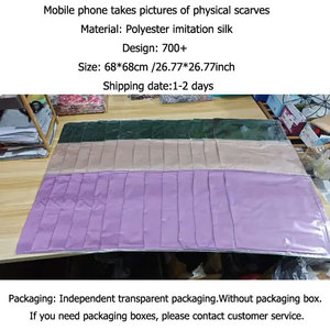 Wholesale 1026-214 Custom Print Design 26.7in Luxury Square Neck <strong>Head</strong> <strong>Scarves</strong> Plain <strong>Silk</strong> <strong>Scarf</strong> <strong>for</strong> Women Stylish <strong>Sleep</strong> Hair Wrap - Product Image 6