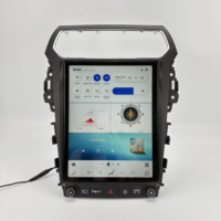 Écran de lecteur DVD radio de style Tesla de 12,1 pouces, Qualcomm Snapdragon 665 pour Ford Explorer 2011-2019, CarPlay sans fil, QLED 4+64 Go