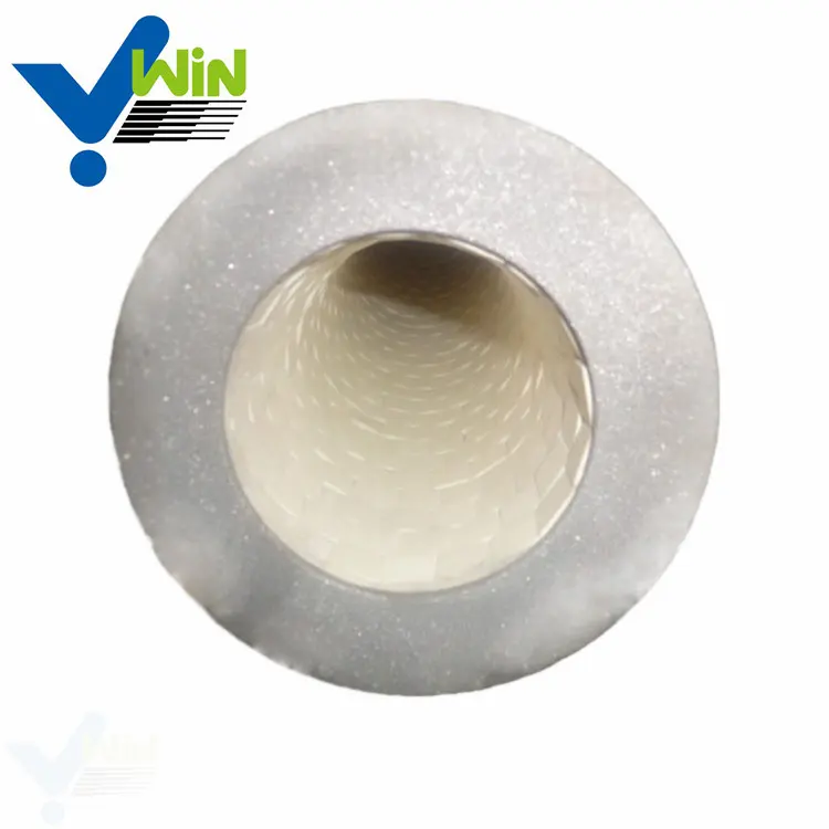 Zibo Win-Codo cerámico resistente al desgaste a precio de fabricante/tubo de acero compuesto revestido de cerámica de alto aluminio