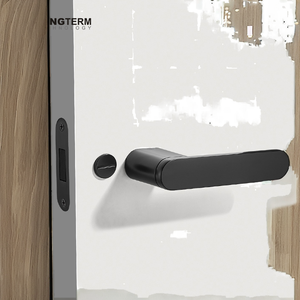 Italian Modern Minimalist Zinc Alloy Magnetic <b>Door</b> <b>Lock</b> Bedroom Handle for Villa <b>Bathroom</b> Easy Installation Chic Sleek Window - Product Image 2