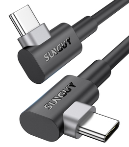 Câble de charge rapide SUNGUY Type-C 60W, câble de données USB tressé en nylon, 1m, câble de charge écologique pour téléphones et banques d'alimentation - Product Image 1