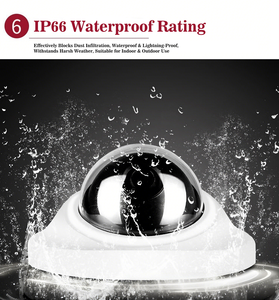 H.265 IP66 8MP Waterproof Metal Dome Network Security Surveillance CCTV POE <b>Camera</b> for Vehicle School Bus Elevator Ceiling Mount - Product Image 3